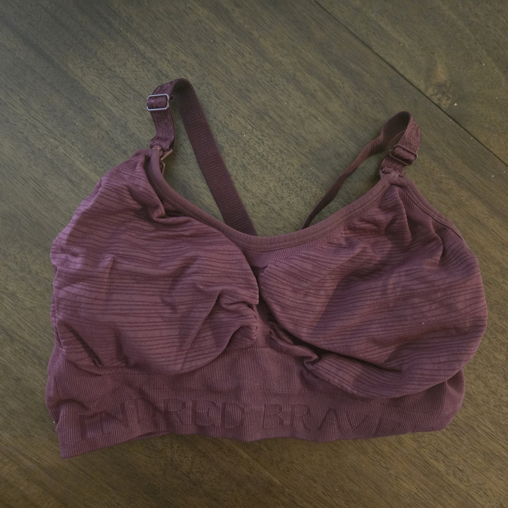 Kindred Bravely Sublime Hands Free Pumping And Nursing Bra - Deep Burgundy